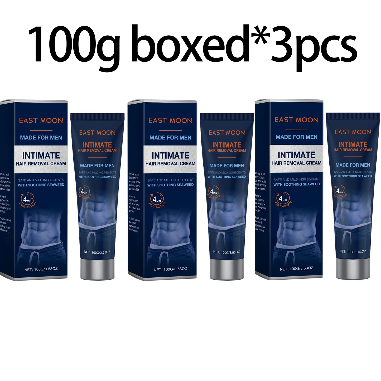East Moon Men's Hair Removal Cream – Gentle Body Depilatory