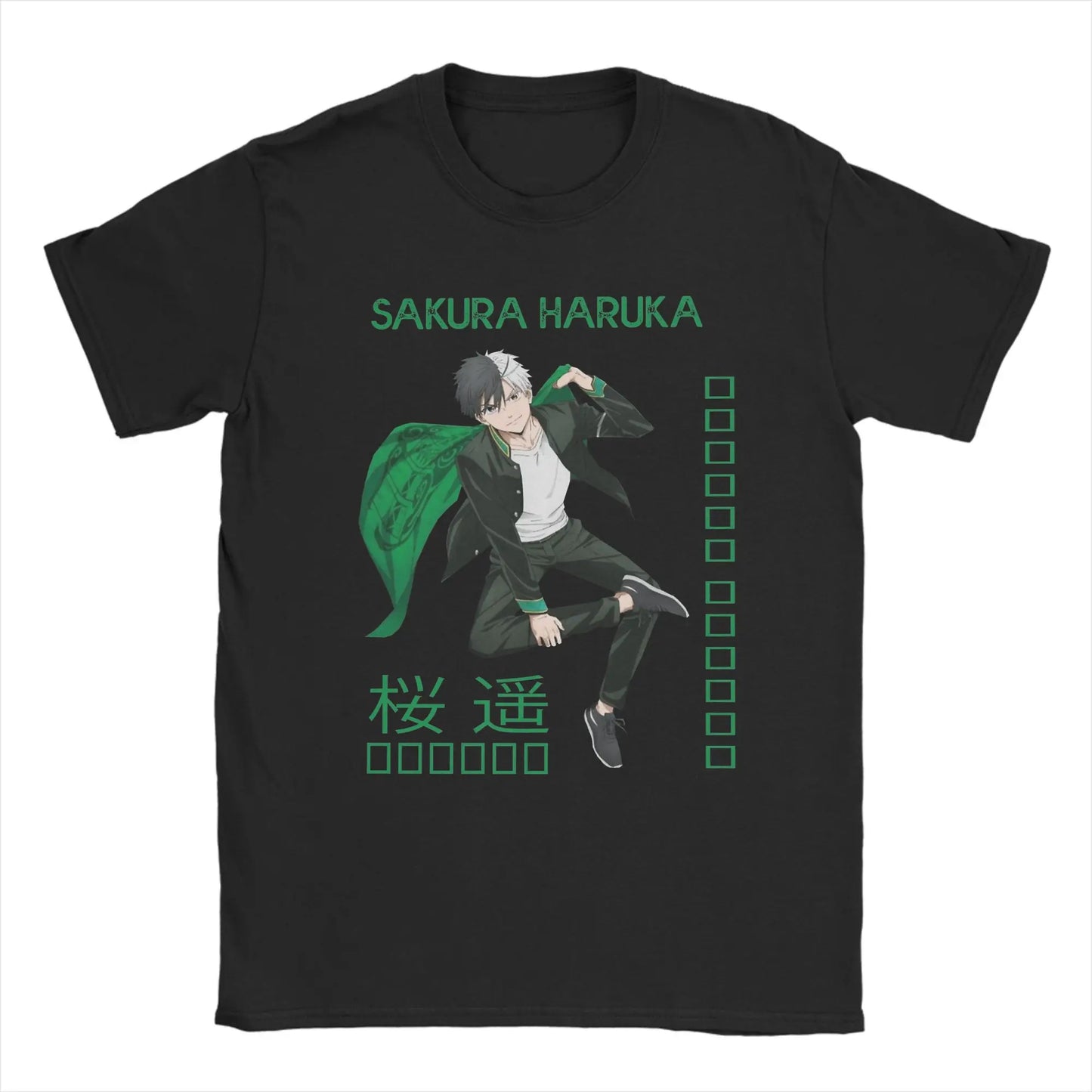 Wind Breaker Men's T Shirt Hayato Suo Funny Tees Short Sleeve O Neck T-Shirt 100% Cotton Big Size Clothing Peaceful Pleasures Health and Wellness