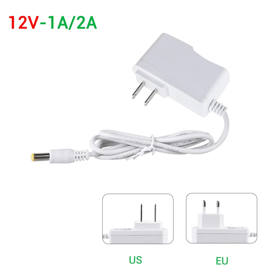 24V 12V Power Supply Adapter Lighting Transformer Input AC100-240V Output DC12V 24V 1A 2A 3A EU US Plug Charger 5.5mm 2.1-2.5mm Peaceful Pleasures Health and Wellness