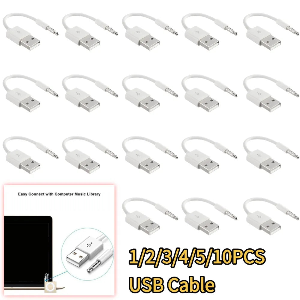 USB Charger & Sync Audio Cable for iPod Shuffle (All Generations) Peaceful Pleasures Health and Wellness