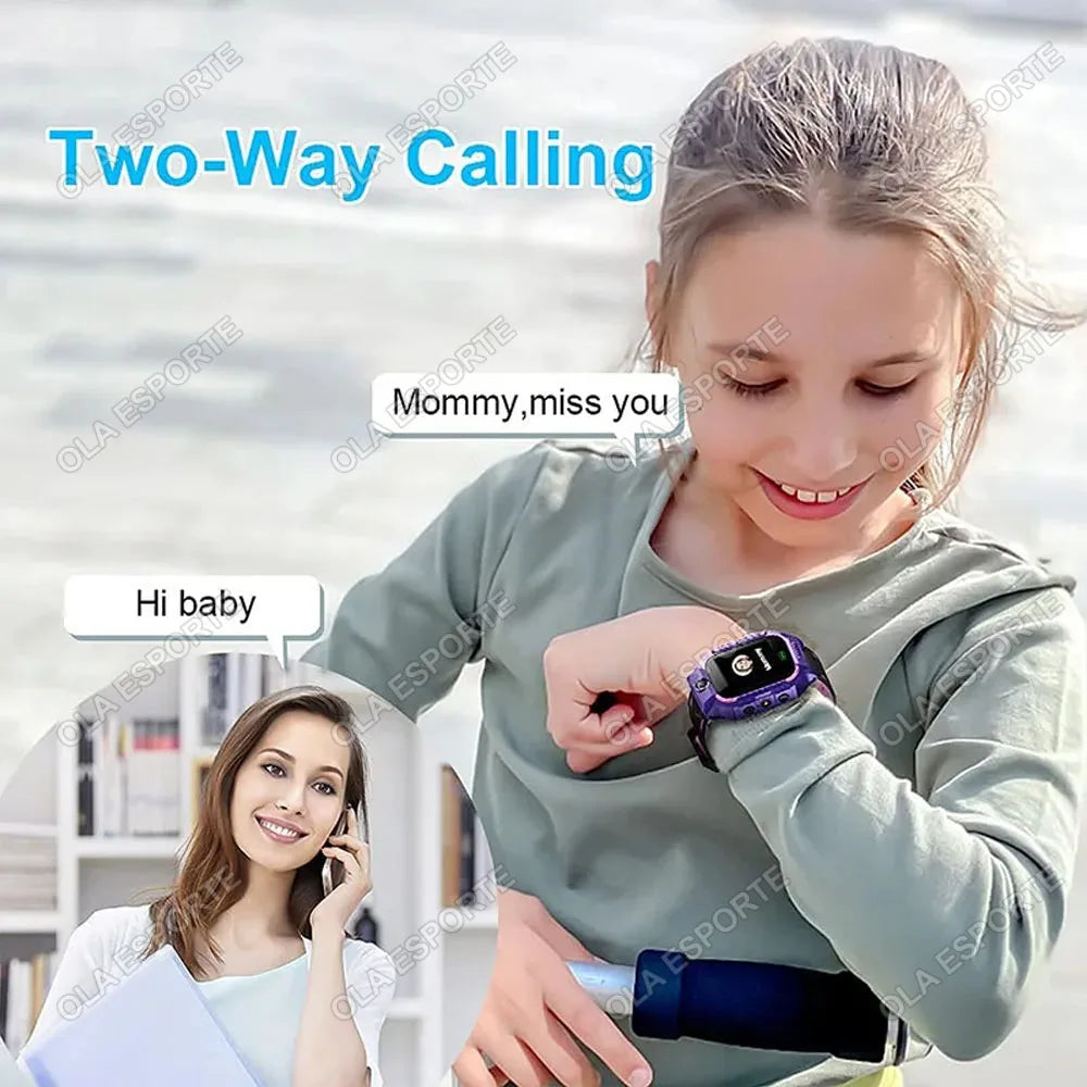 Kids GPS Smartwatch 2G SIM SOS Tracker IP67 Waterproof