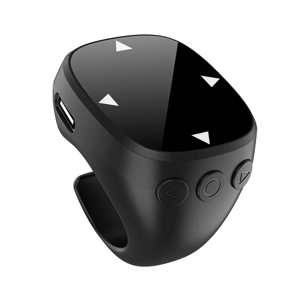 Bluetooth 5.3 Finger Ring Remote – TikTok Scroll & Selfie