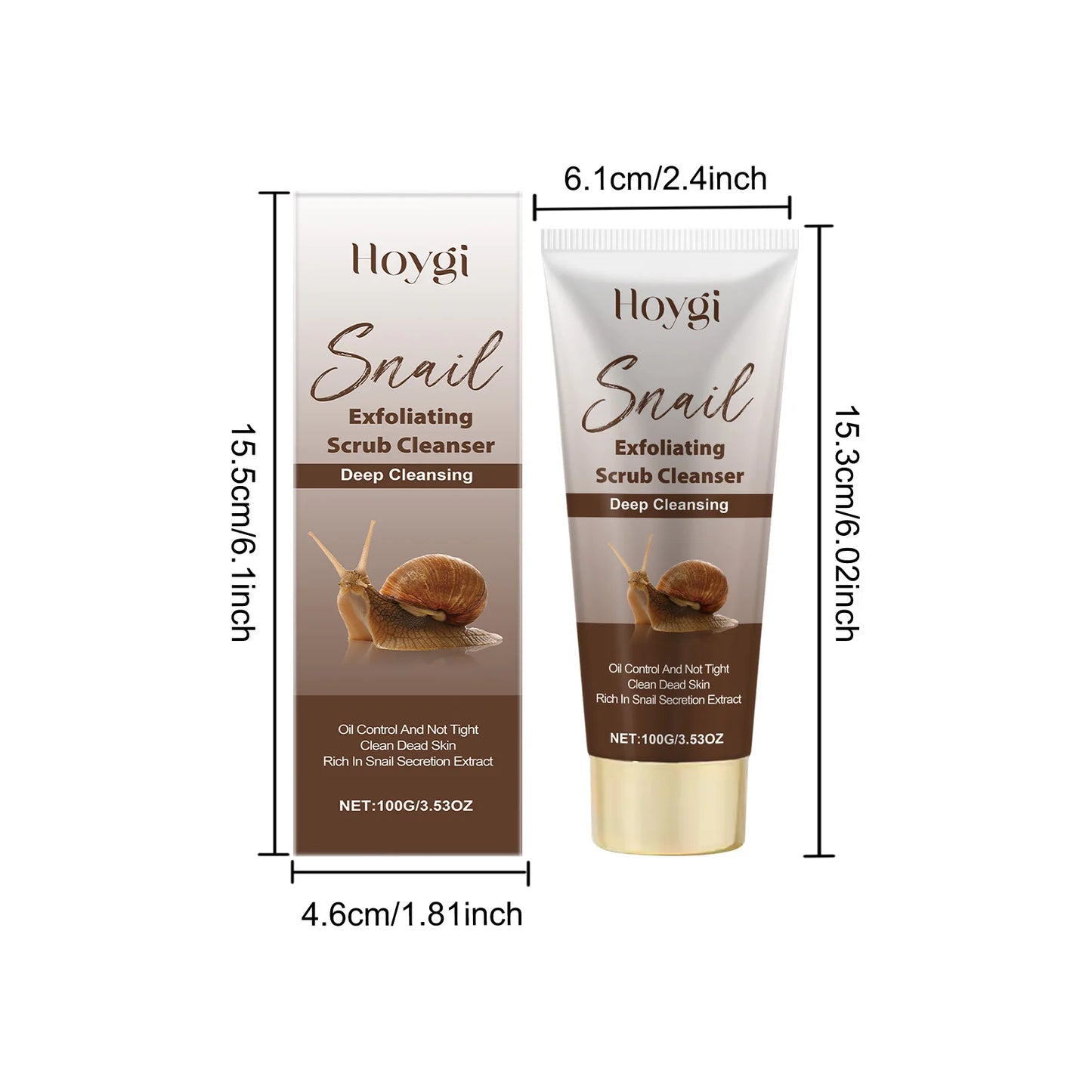 Snail Mucin Exfoliating Face Wash – Brighten & Hydrate 100g