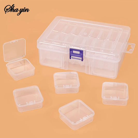 Transparent Plastic Storage Box with 12/14/15/20 Grids for Bead Sorting Jewelry And Miscellaneous Items Organizer Box organizer Peaceful Pleasures Health and Wellness