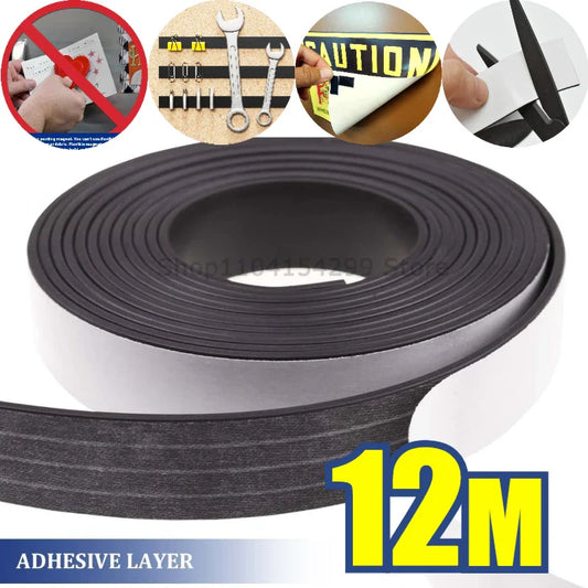 Self-Adhesive Magnetic Tape Strips | Flexible Rubber Magnets DIY Magnetic Tape Strips Oasis Select