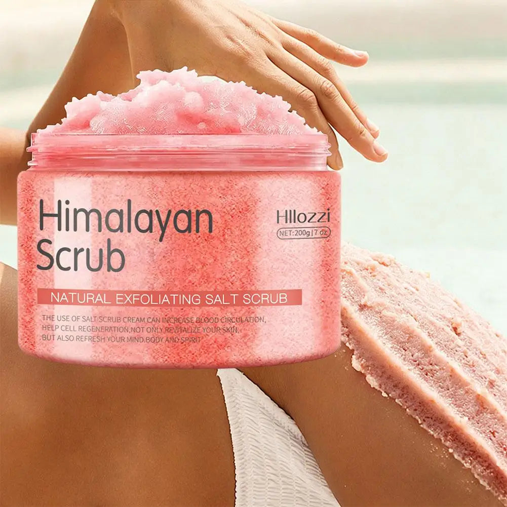 Natural Exfoliating Salt Body Scrub – Coffee, Coconut & Himalayan
