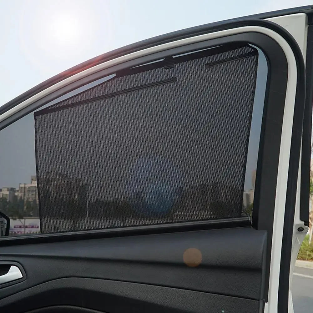 Car Auto Lifting Side Sunshade Curtain Heat Isolation Light Blocking UV Protection Heat Side Windshield Sunshade Accessories Peaceful Pleasures Health and Wellness
