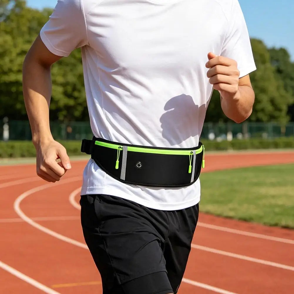 Running Waist Bag Lightweight Outdoor Cycling Belt Waist Bag for Men Women Waterproof Reflective Sports Bag For Mobile Phone Peaceful Pleasures Health and Wellness