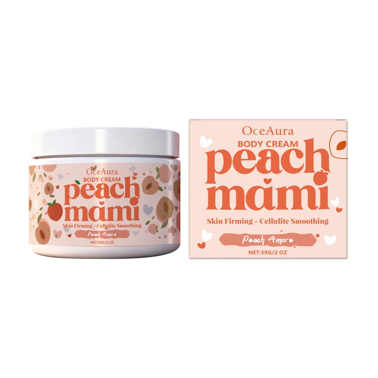 OceAura Peach Firming Brightening Body Cream 59g | OceAura