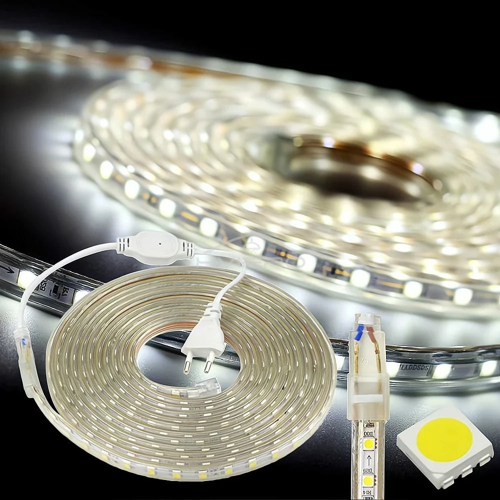HVIERO 1M IP67 Waterproof 5050 SMD LED Strip Light 220V