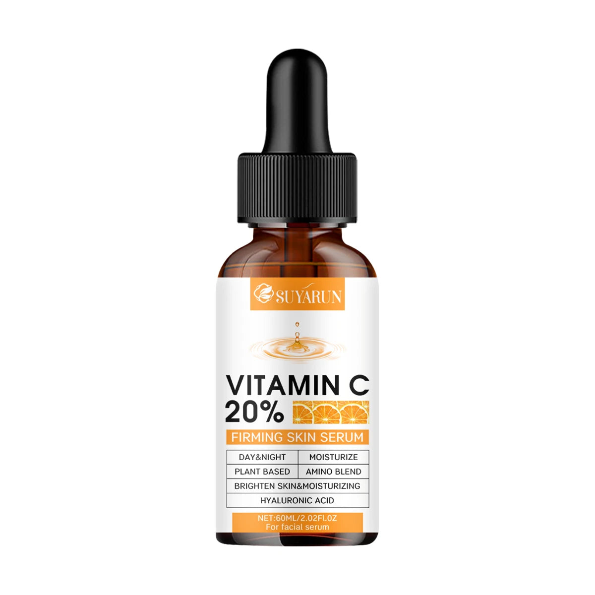 SUYARUN Retinol Aloe Vitamin C Firming Serum - Anti-Aging Face Moisturizer, Brightening, Wrinkle Reduction, Skin Tightening. Peaceful Pleasures Health and Wellness 60ml