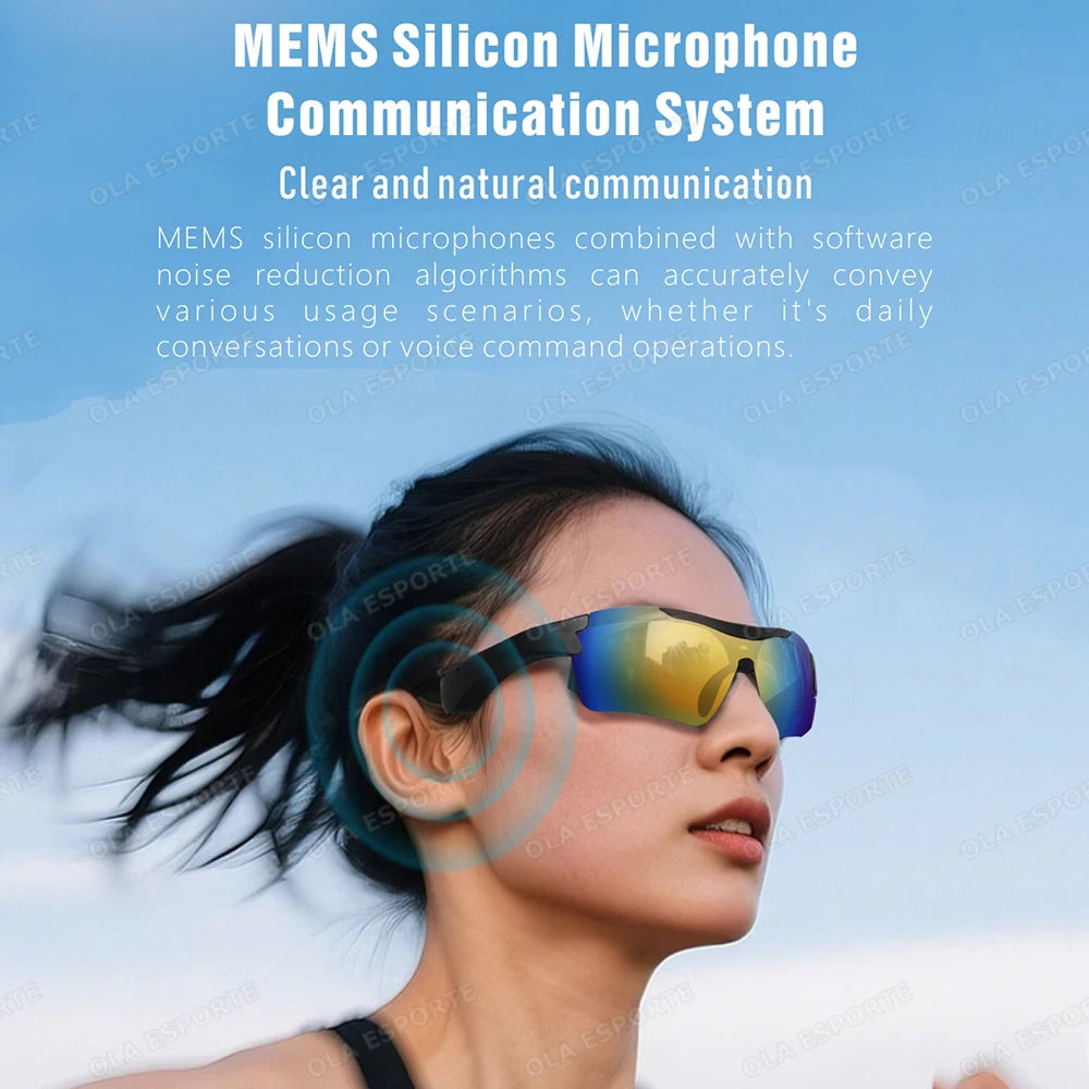 Newest Audio Outdoor Smart Glasses Wireless Bluetooth Call Music Cycling Sports Headphone UV Protection Sunglasses for Men Women Peaceful Pleasures Health and Wellness