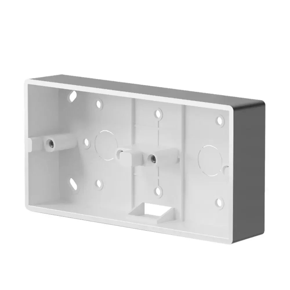 PVC Switch And Socket Apply On-Wall Mount 86 Type External Mounting Box Wall Surface Junction Box Switch Socket Box Peaceful Pleasures Health and Wellness grey-174x86x35mm