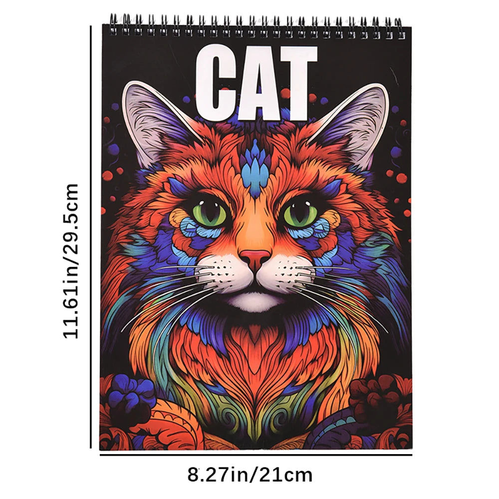 Unstress DIY Creative Coloring Notebook Puzzle Drawing Adult Relaxing