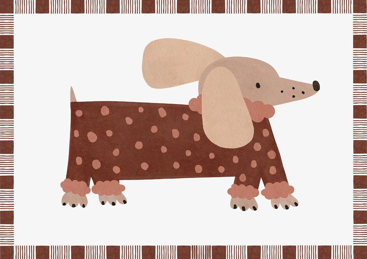 Boho Nursery Canvas Wall Art | Cute Animals Kids Room Decor