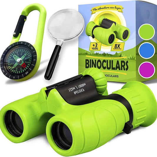 8X21Mm Kid Binocular Telescopes Children Educational Folding Telescope Outdoor Bird Watching Optics Telescope for Camping Peaceful Pleasures Health and Wellness