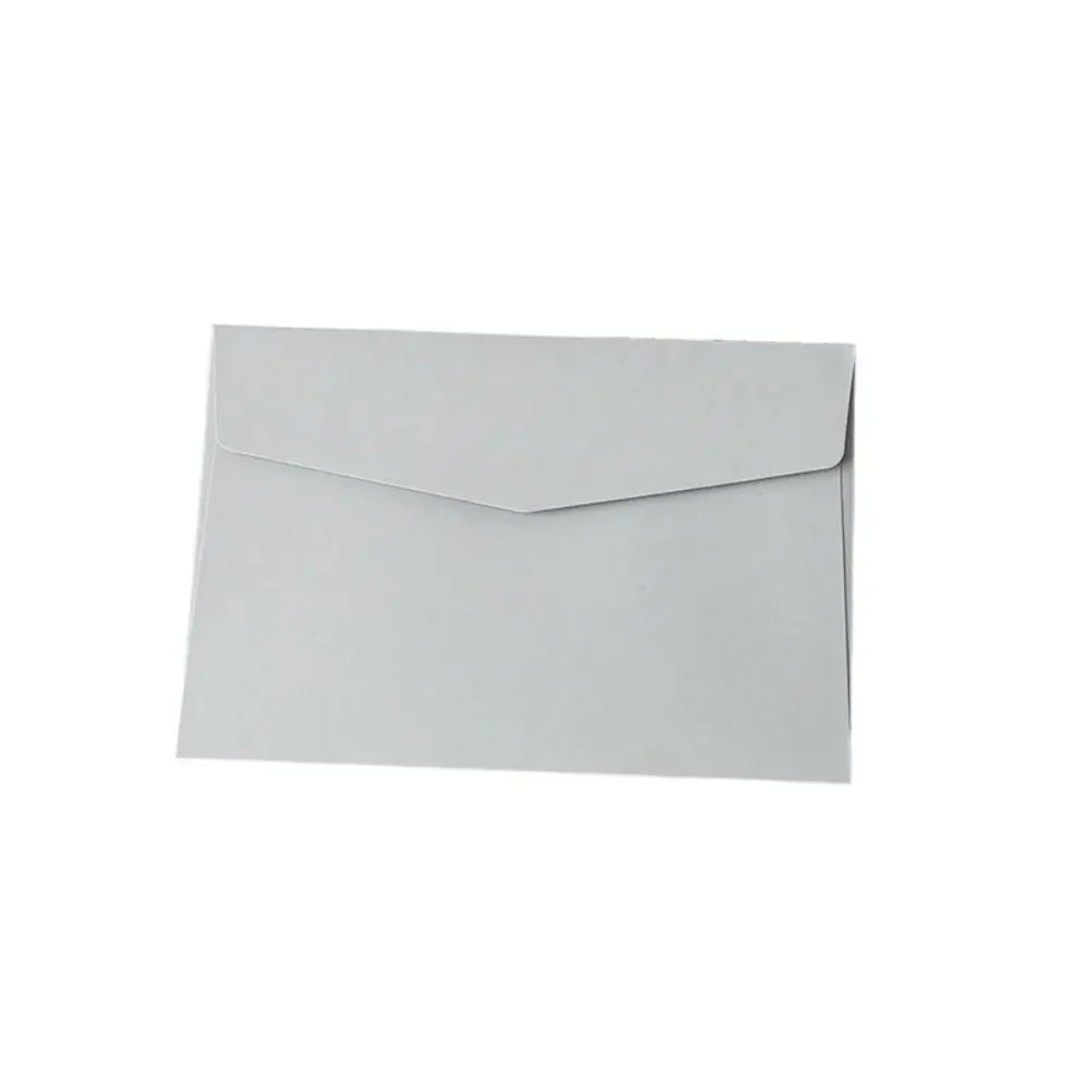10pcs Mini Macaron Color Envelopes Blank High Appearance Macaron Color Greeting Cards Candy Color DIY Packing Envelope Peaceful Pleasures Health and Wellness grey