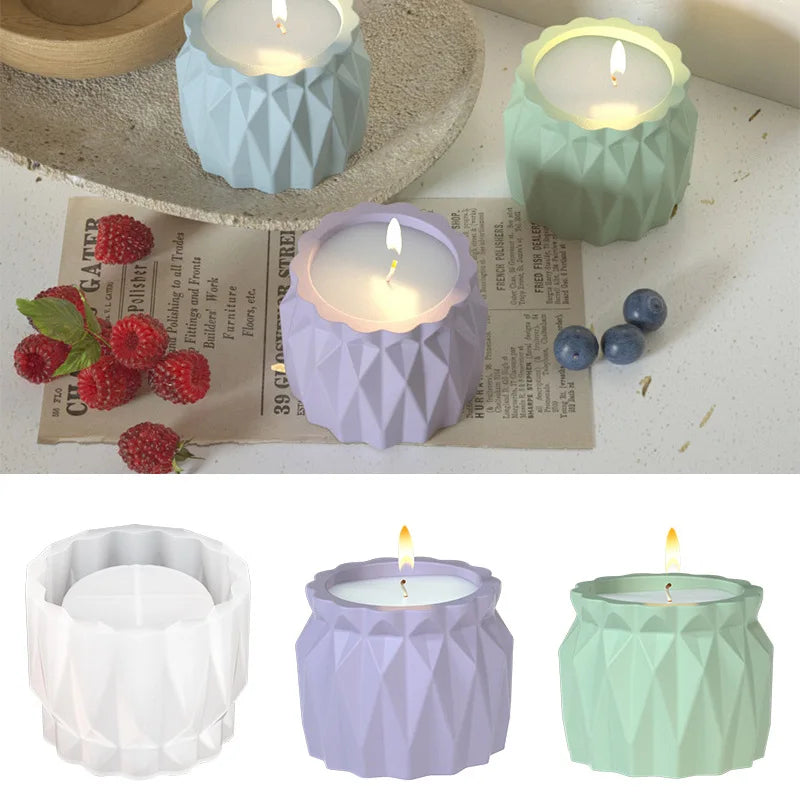 DIY Epoxy Resin Lamp Silicone Mold | Diamond Crystal Pattern