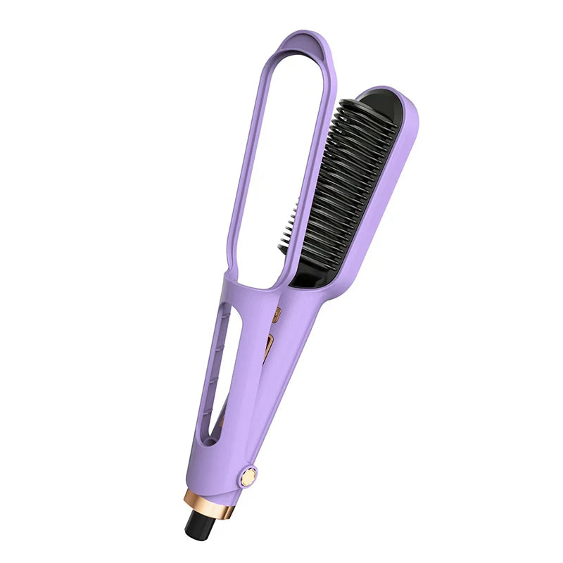 New Multiple Gear Intelligent Temperature Control Multi- Function Haircare Accessories Styling Machine Hair Straight Brush Peaceful Pleasures Health and Wellness PURPLE US