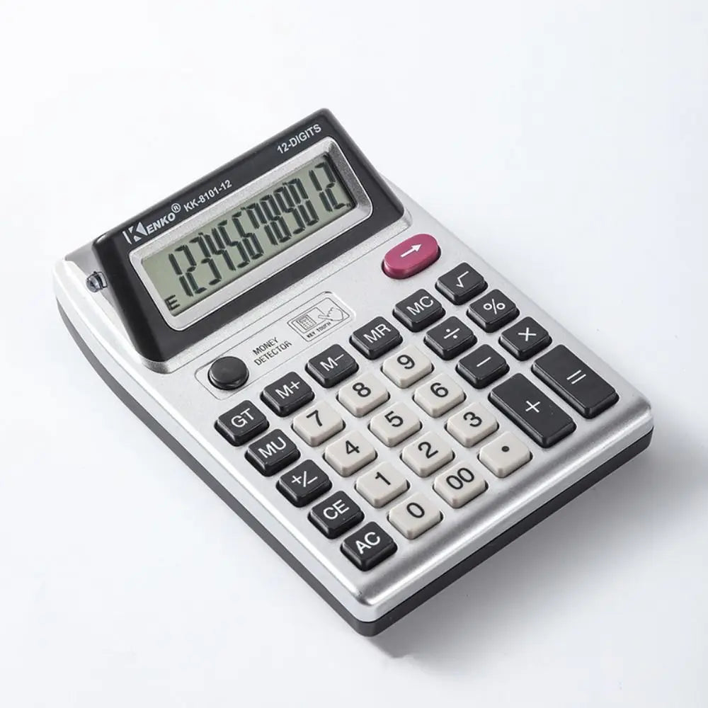Dual Screen 12 Digits Calculator Large Screen Display Battery Powered Financial Accounter Calculator Easy To Use Multifunctional Peaceful Pleasures Health and Wellness