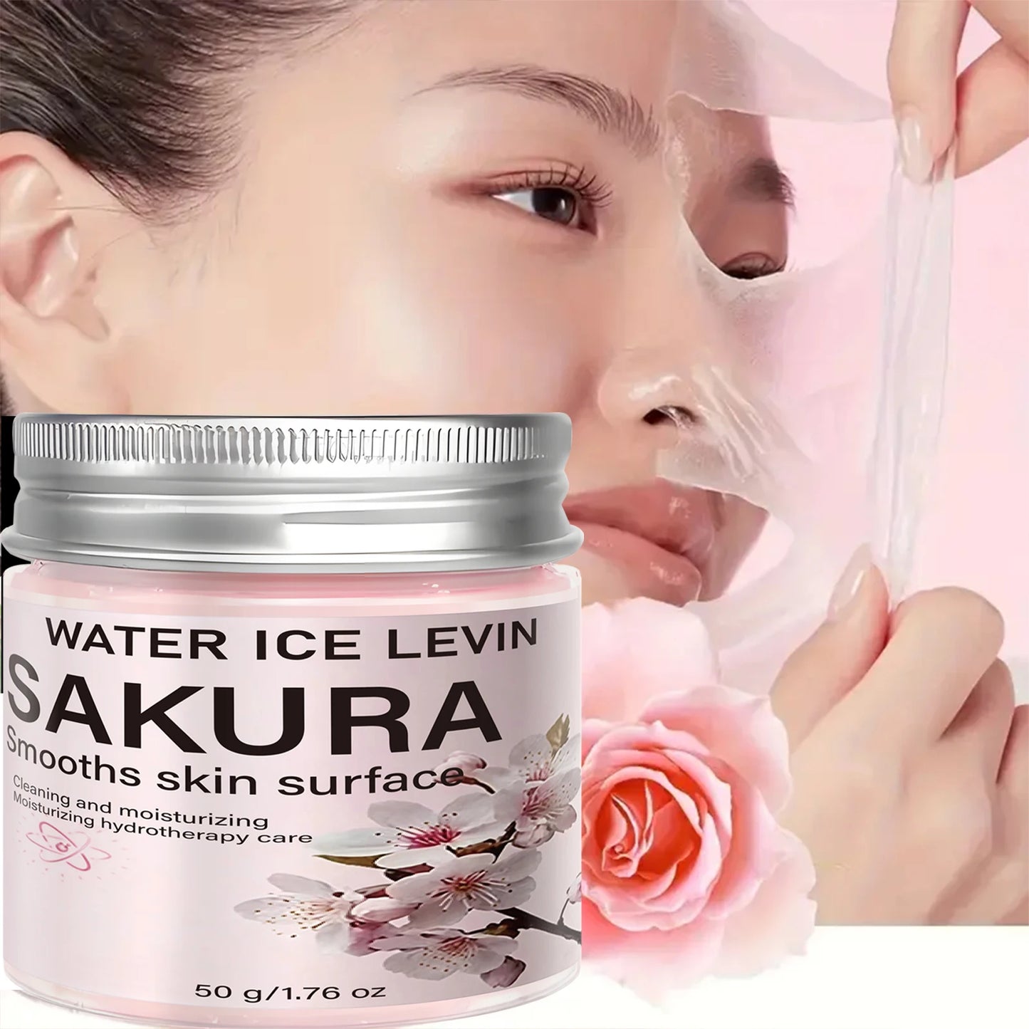 Sakura Face Mask – Collagen & Hyaluronic Acid Peel | 50g
