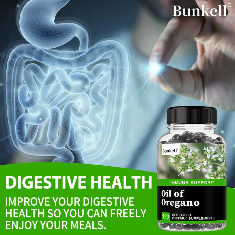Oregano Oil Capsules - Carvacrol & Thymol, Immune, Digestive & Intestinal Flora Support, Antioxidant, Boosts Blood Circulation Peaceful Pleasures Health and Wellness