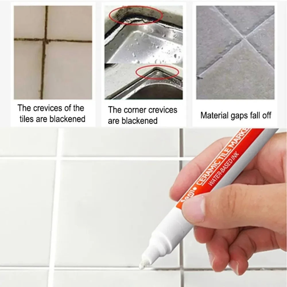 Crafts Painting Grout Art Supplies Wall Pen Waterproof Drawing Bathroom Paint Markers Accessories Pens Decoration Tile Floor By Peaceful Pleasures Health and Wellness
