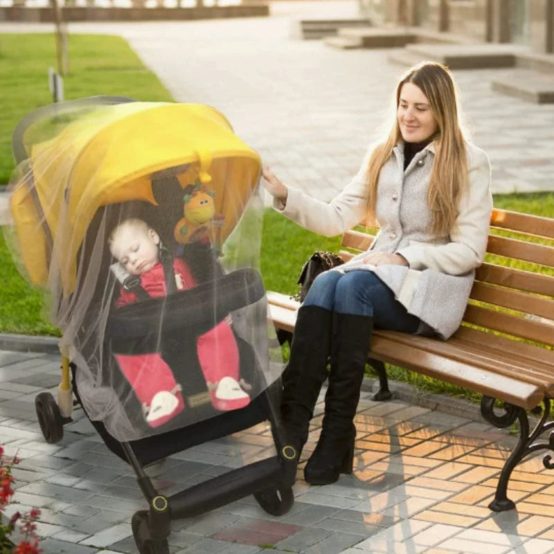 Portable mosquito netstroller fully wrapped mosquito net mosquito dust prevention universal breathable babystroller mosquito net Peaceful Pleasures Health and Wellness