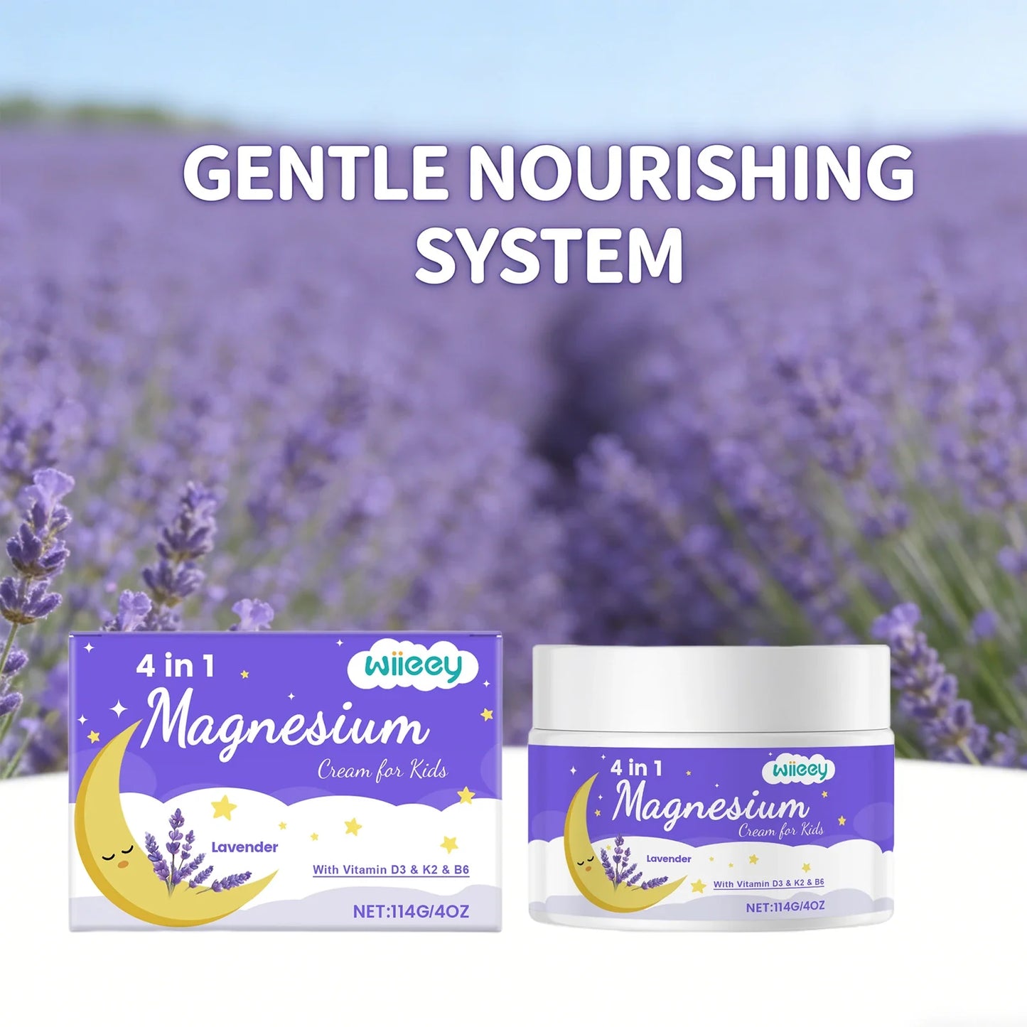 Kids Lavender Magnesium Body Cream – Soothing & Moisturizing