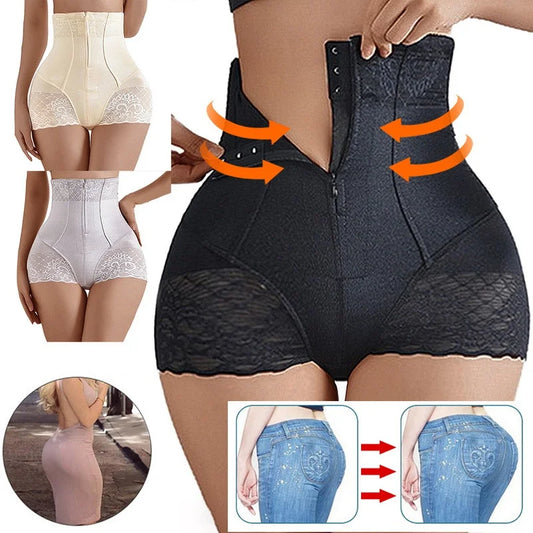 Tummy Control Panties Women Zipper Body Shaper Waist Pants Seamless Peaceful Pleasures Health and Wellness