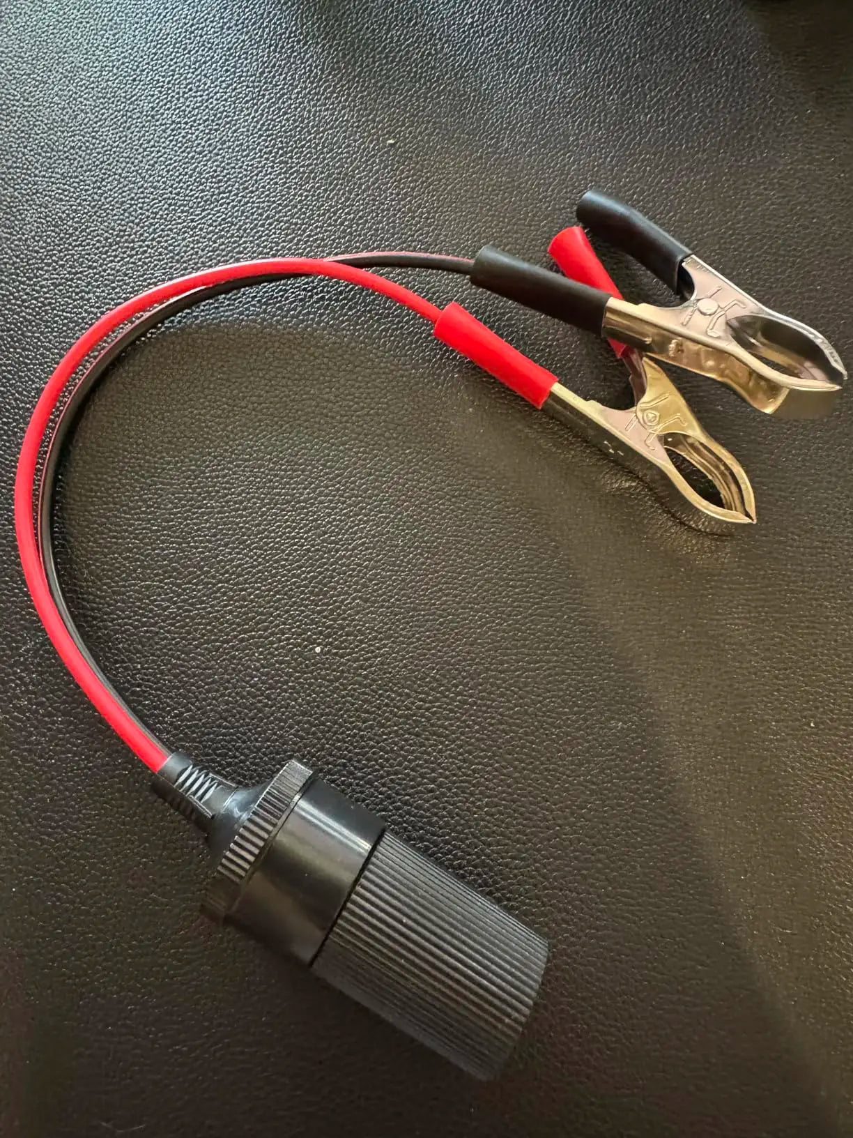 Cigarette Lighter Extension Cord, 12V Car Battery Clamp-on Extension Charge Cable, Cigarette Lighter Extension Cord Peaceful Pleasures Health and Wellness