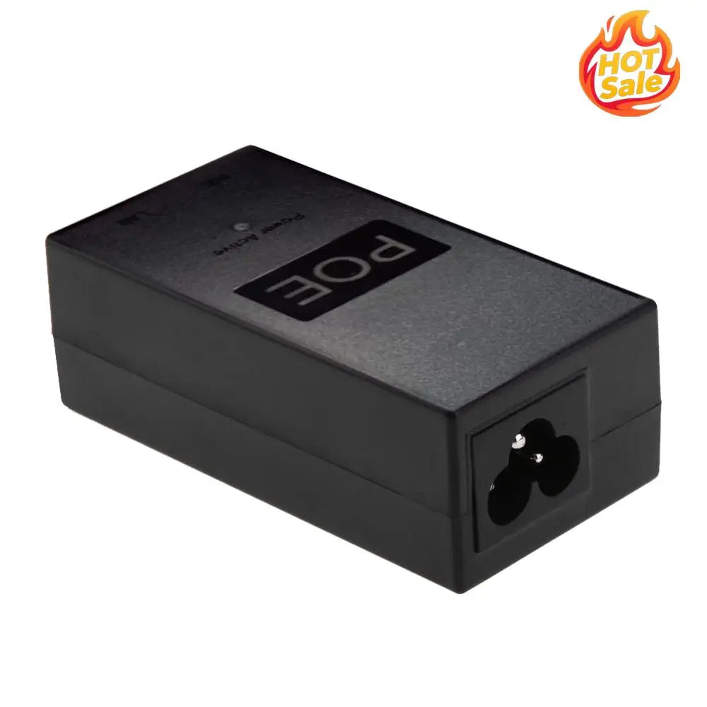 48V 24W Desktop PoE Power Injector – Ethernet Adapter for CCTV