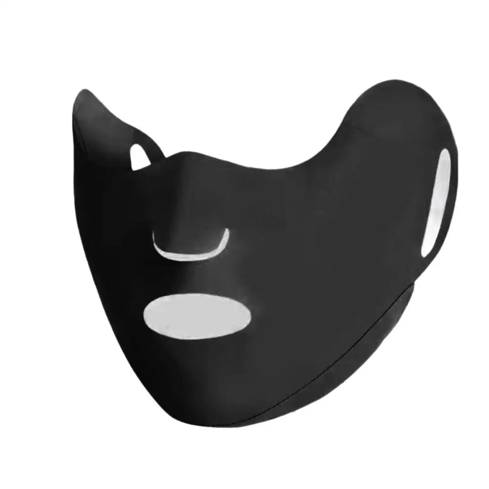 UPF50+ Sun Protection Face Mask, Breathable Polyester UV Shield for Cycling, Hiking & Outdoor Activities Summer Supplies Peaceful Pleasures Health and Wellness Black