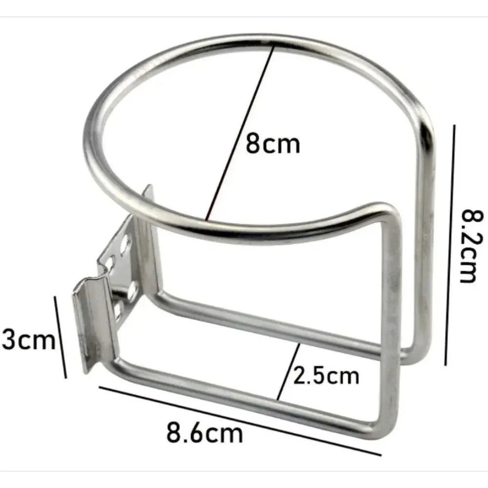 Stainless Steel Boat Ring Cup Drink Holder Universal Drinks Holders for Marine Yacht Truck Rv Car Trailer Hardware Accessories Peaceful Pleasures Health and Wellness