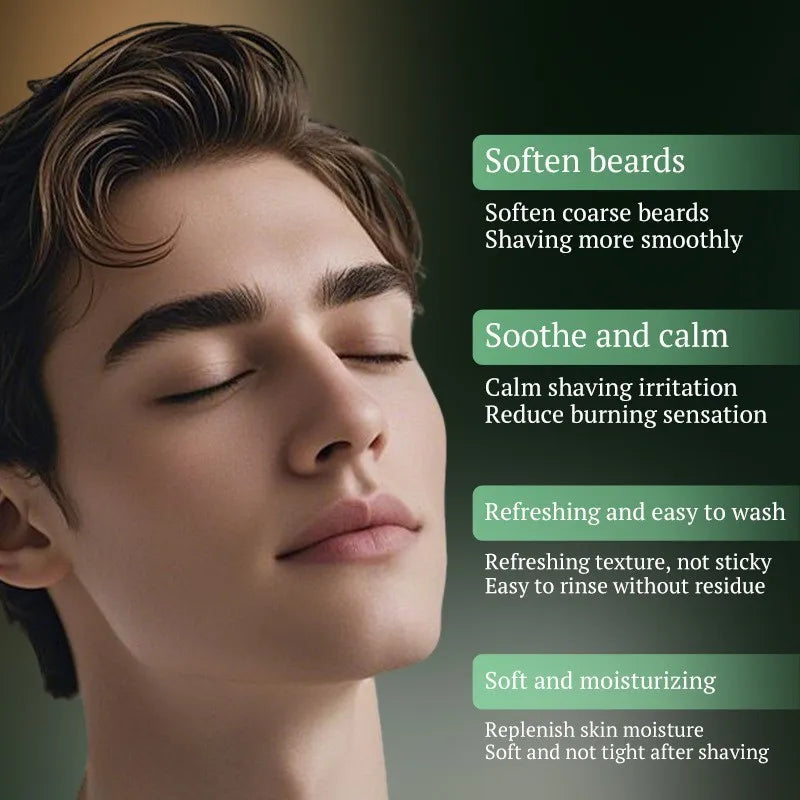 Men's Shaving Foam 60ml – Softening Dense Lather for Smooth Shave
