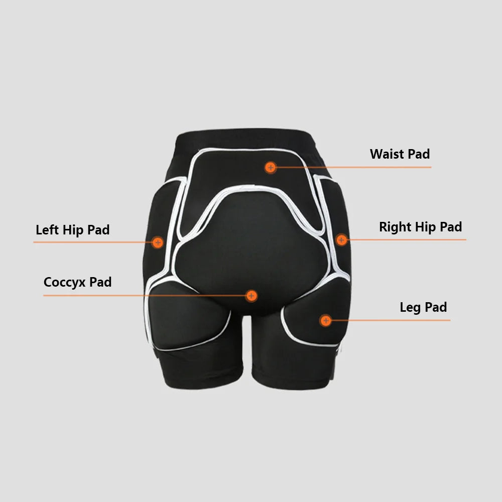 3D Hip Protector Padded Shorts Adults Tailbone Butt Pad Ski