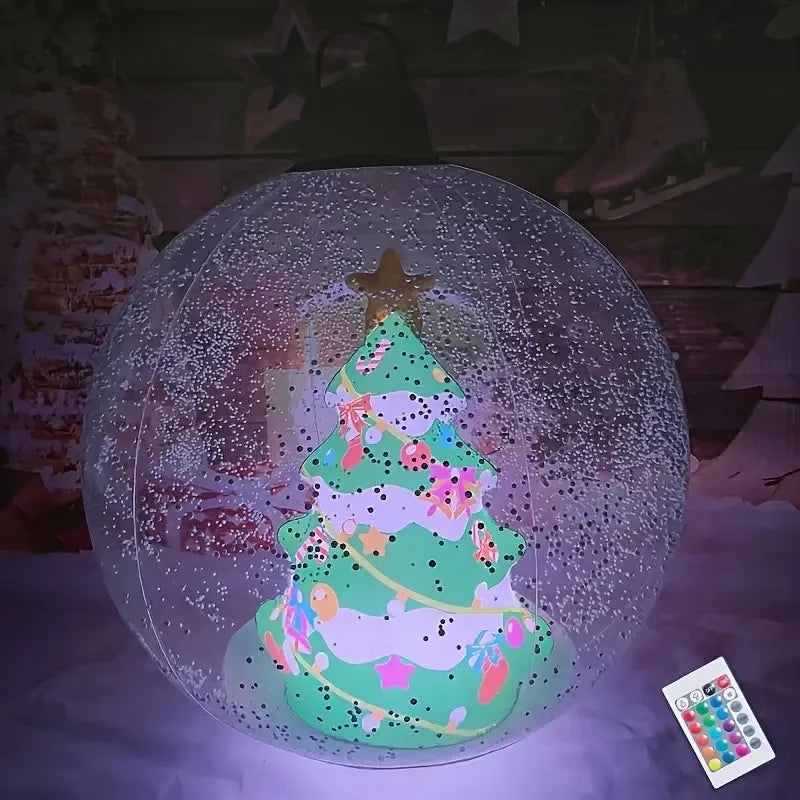 24-inch glowing Christmas balls, outdoor inflatable decorations with LED lights, PVC decorative balls, Christmas inflatables, su Peaceful Pleasures Health and Wellness