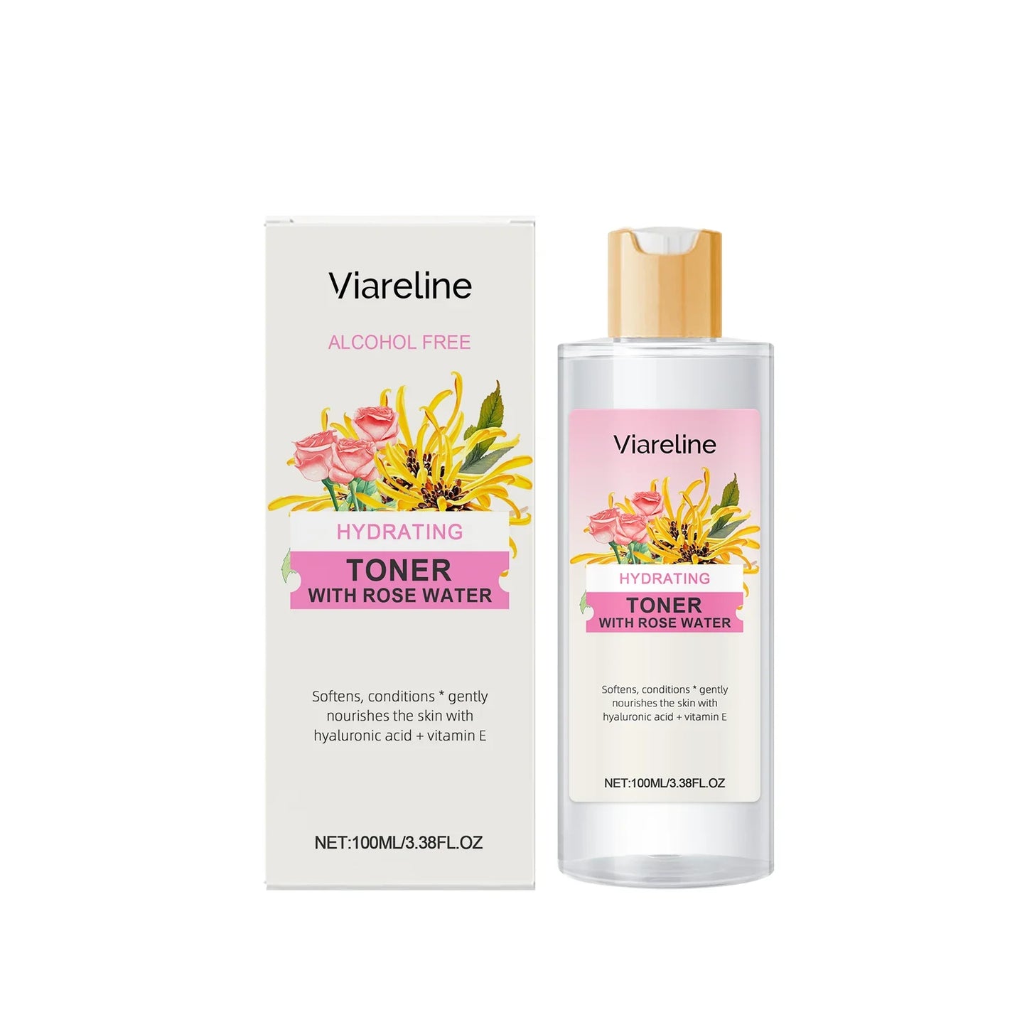 Viareline Witch Hazel Rose Toner – Hydrating & Pore-Refining 100ml