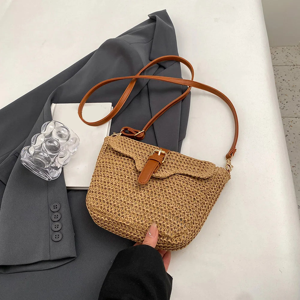 Woven Messenger Bag for Women – Handmade Paper Rope Messenger Bag Peaceful Pleasures Health and Wellness