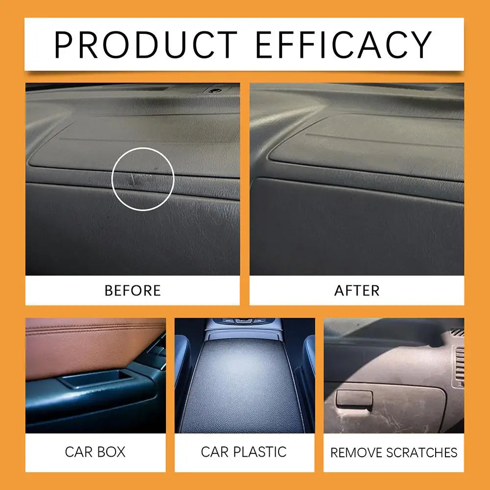 Plastic Repair Paste Restore Luster Lasting Protection Car Interior Plastic Refurbishment Cream Wheel Wear Rust Cleaning Care Peaceful Pleasures Health and Wellness