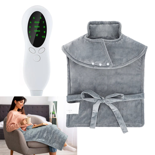 Electric Heating Pad Home Office Use Winter Thermal Blanket Warmer Electro Sheet Pad for Shoulder Neck Sofa Bed Heated Shawl Peaceful Pleasures Health and Wellness