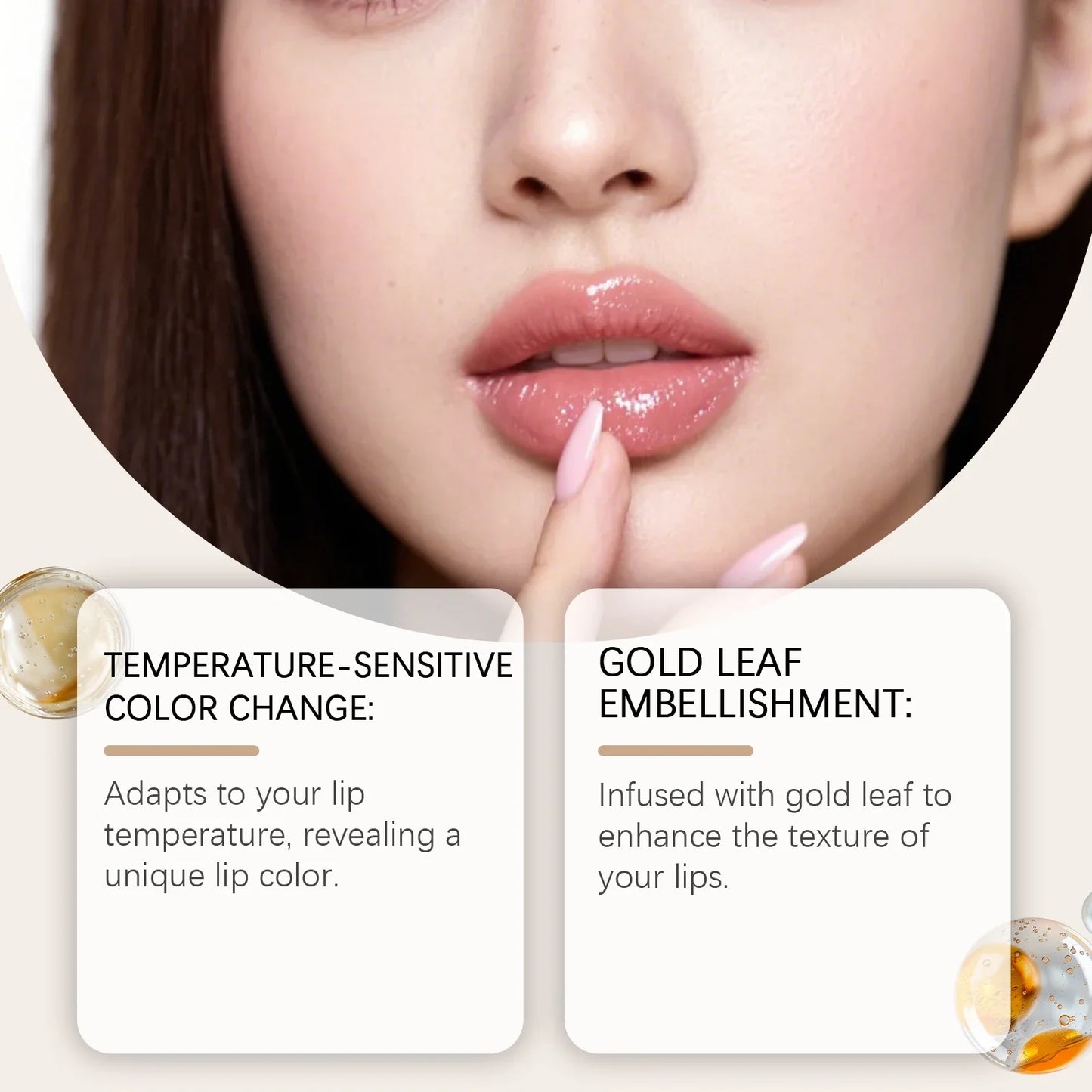 Gold Foil Color Changing Lipstick – Long Wear Moisturizing