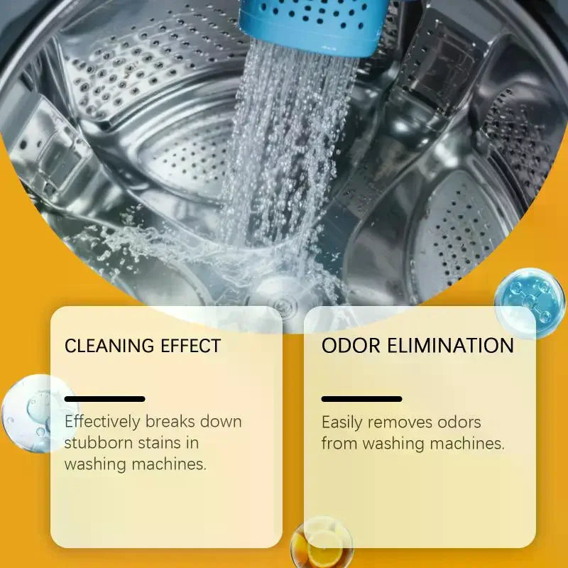Washing Machine Cleaning Tablets - Gentle Stain and Scale Removal Effervescent Tablets Household Washing Machine Daily Cleaning Peaceful Pleasures Health and Wellness