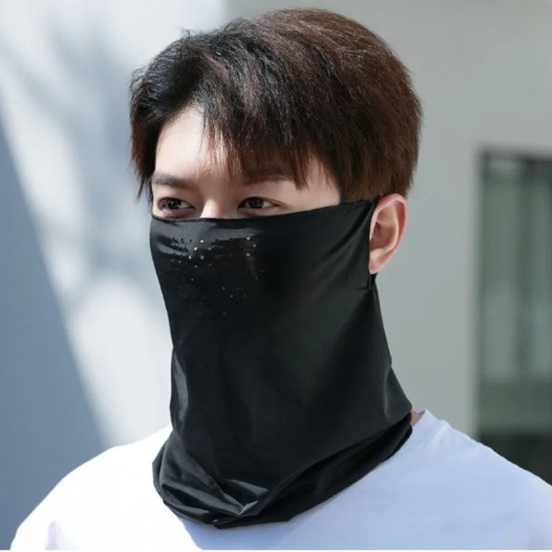 Ice Silk Sun Mask UPF50+ Full Face UV Protection | Cycling
