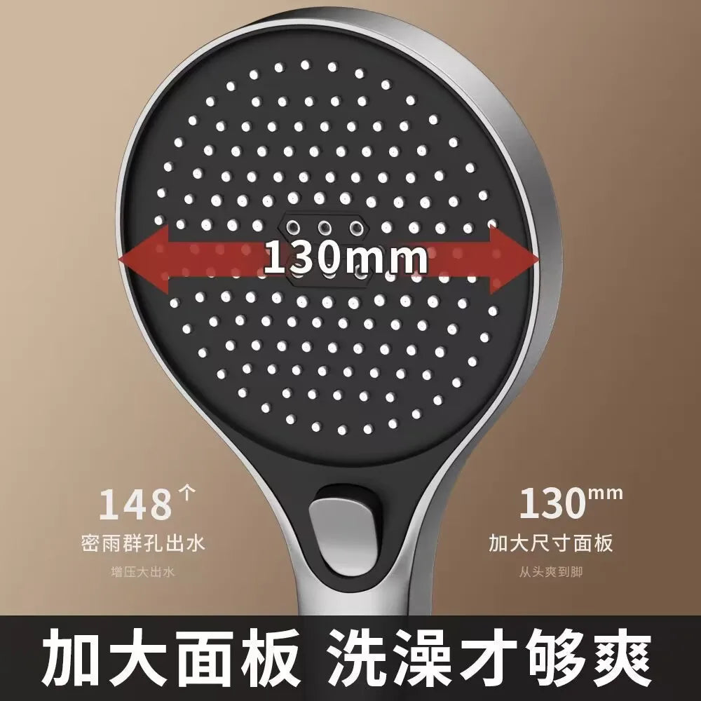 13cm Rainfall Shower Head | 3 Modes, High Pressure & Water Saving