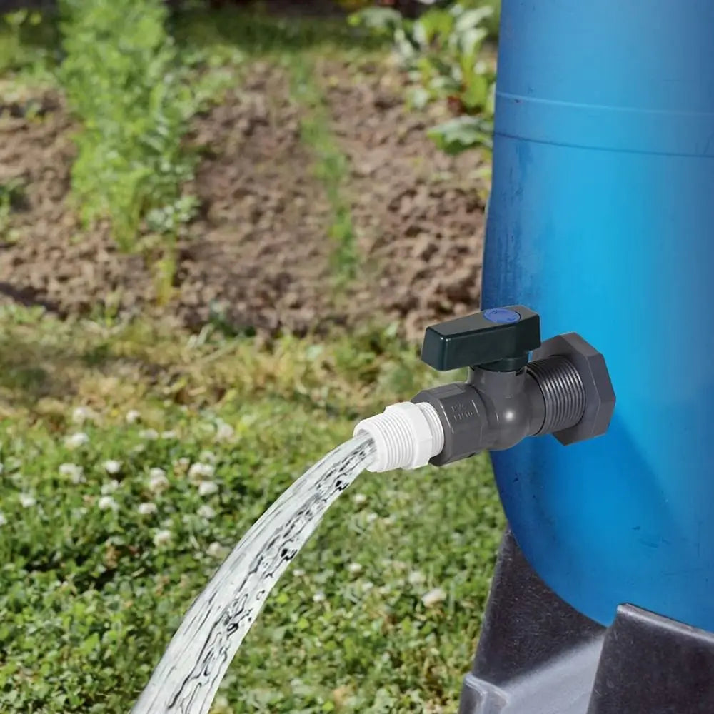 Universal PVC Rain Barrel Diverter Kit 3/4 Inch With Inner Connection Water Barrel Spigot Kit Rain Barrel Valve Peaceful Pleasures Health and Wellness