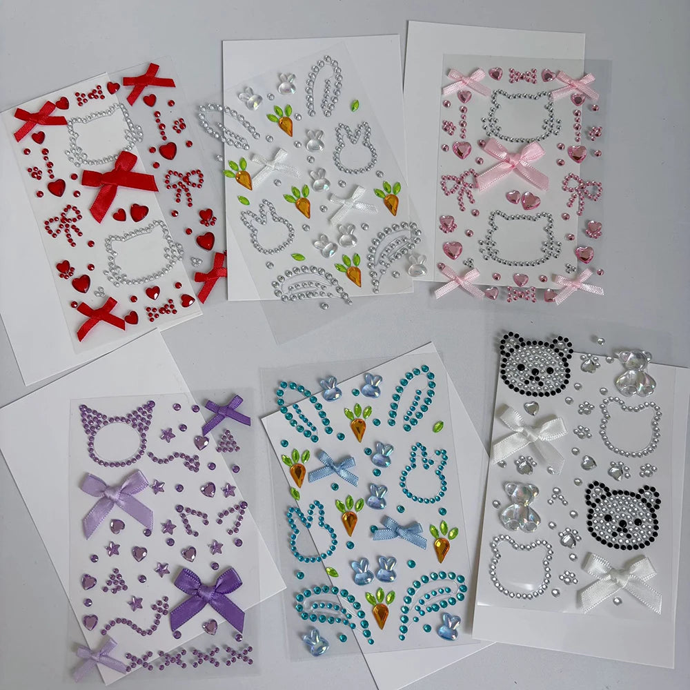 Cute Little Animal Diamond Stickers Concert Support Decoration DIY