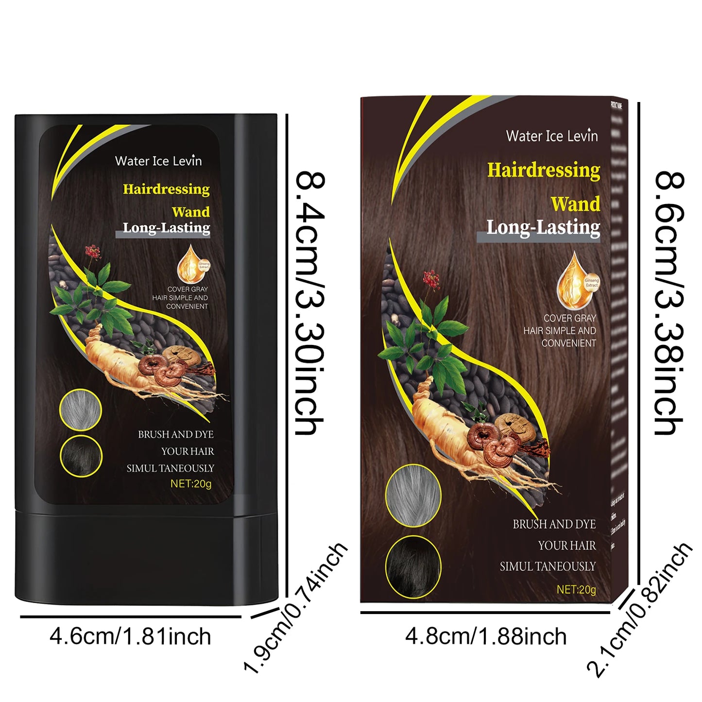 Quick Hair Dye Stick 20g – Easy Touch-Up for Dark Hair