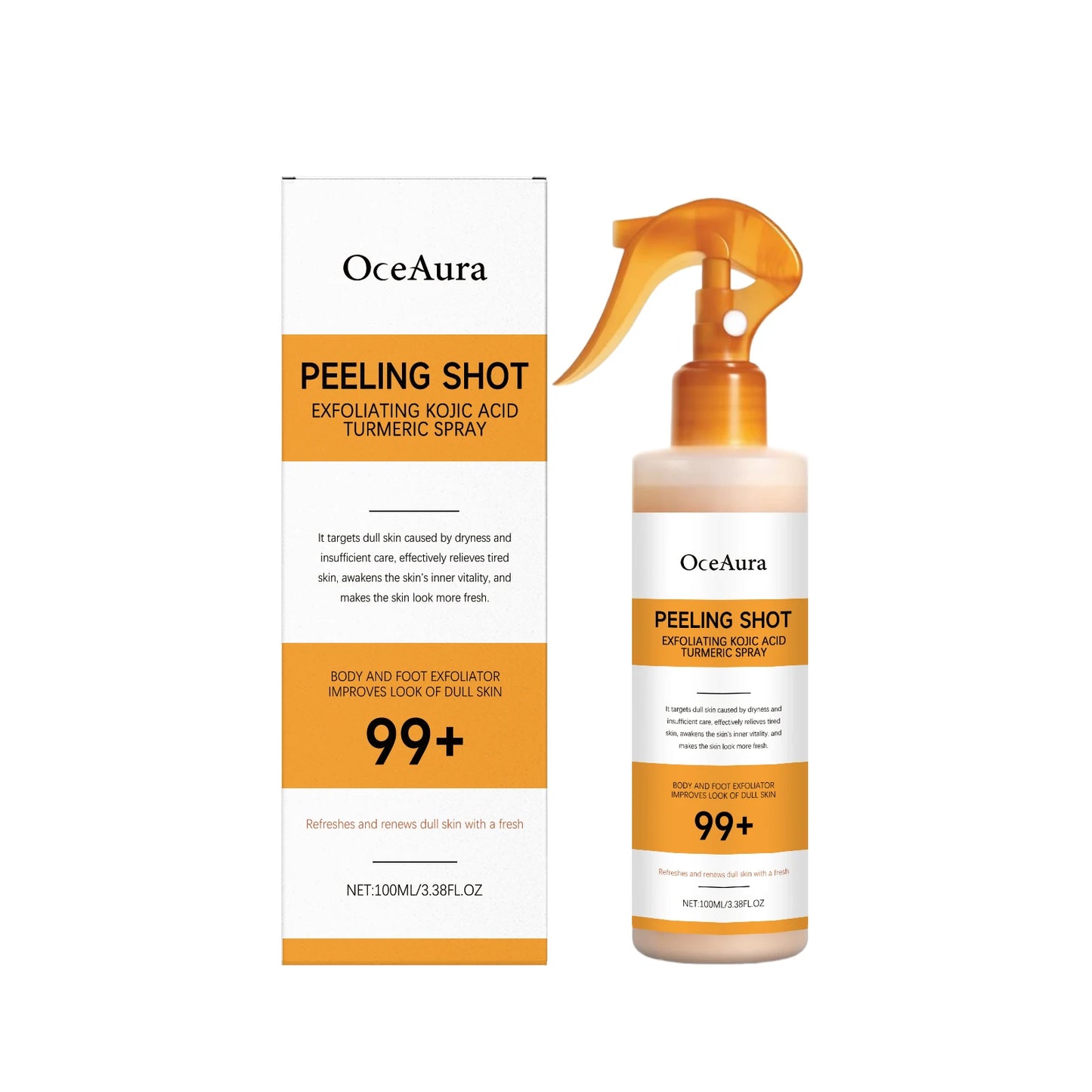 Turmeric Body Exfoliating Spray 100ml – Brighten & Moisturize