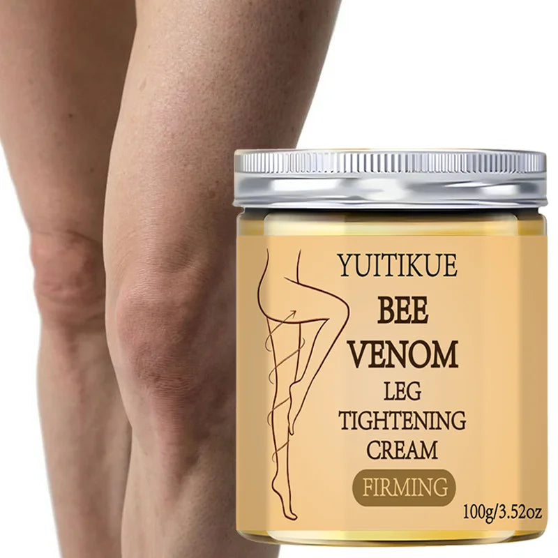 Leg Tightening Cream, Yuitikue 100g Bee Venom Firming Cream for Legs, Natural Skin Tightening & Moisturizing Body Care Peaceful Pleasures Health and Wellness